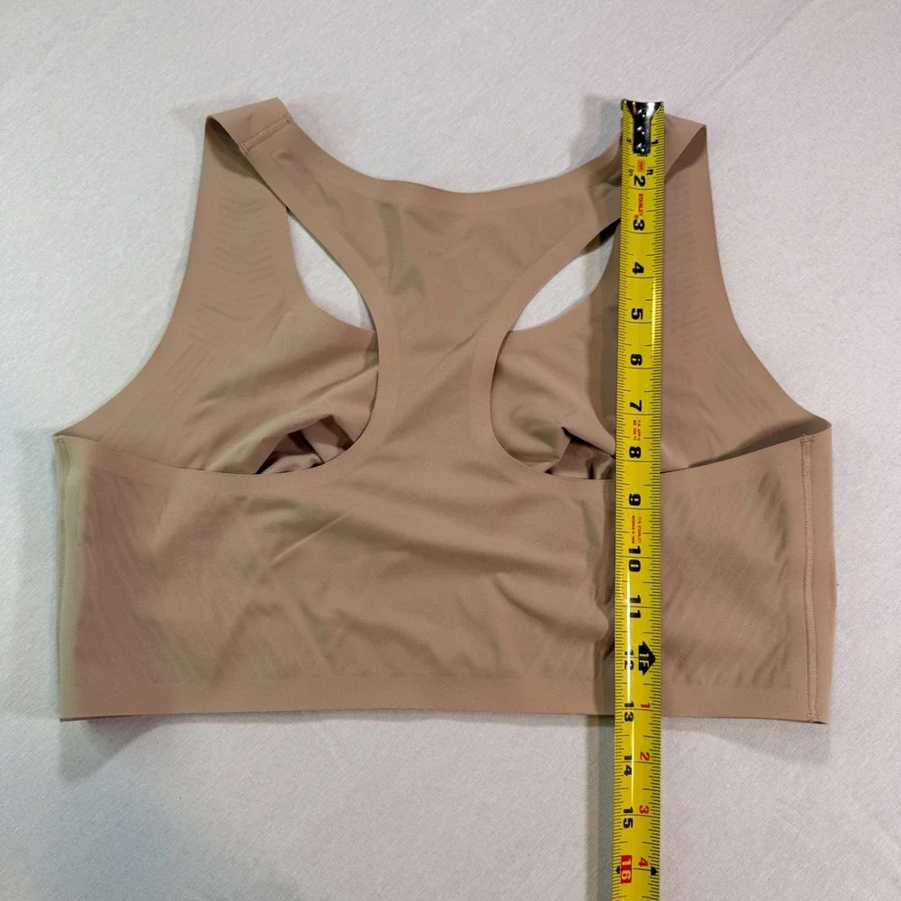 Auden Racerback Bralette Bra Women XXL Tan Bonded Unlined Luxury